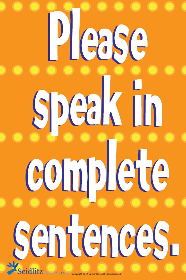 Complete Sentences English